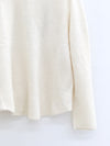 SWAYING 25 Autumn and Winter Lapel Twisted Cashmere Blend Cardigan SW-SW25AW1T33C1S2-BAI White